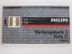 Philips Autotelefone Test Card,Wartungskarte 2,code: 710815 - GSM, Voorafbetaald & Herlaadbare Kaarten