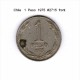 CHILE   1  PESO  1975  (KM # 207) - Chili