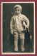 132058 / REAL PHOTO - PORTRAIT BOY TOY WOODEN HORSE ON WHEELS , 1934 Bulgaria Bulgarie Bulgarien Bulgarije - Spielzeug & Spiele