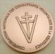 D3-1102 Médaille Bronze Confédération Des Combattants Volontaires De La Résistance - Autres & Non Classés
