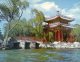 (333) China - Temple And Pagoda + Bridge And Lake - Buddhismus