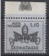 PIA - VATICANO  - 1968  :  Segnatasse   -  (SAS  25-30 = S 756) - Postage Due