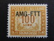 ITALIA Trieste AMG-FTT Segnatasse-1949-54- "Cifra" £. 100 MH* (descrizione) - Portomarken