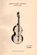 Original Patentschrift - H.Heyder In Reichthal / Rychtal I. Schlesien , 1890 , Streichinstrument , Geige , Violine !!! - Instrumentos De Música