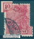 VARIÉTÉS 1900  N° 54  REICHSPOST 10 OBLITÉRÉ YVERT TELLIER 0.80 € - Plaatfouten & Curiosa