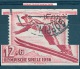 VARIÉTÉS 1935 N° 560 OLYMPICHE SPIELE 1936   SAUT A SKI IIIe REICH OBLITÉRÉ  / DOS CHARNIÈRES YVERT TELLIER 1.50 € - Plaatfouten & Curiosa