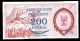 Land Of Muggy 200 Essra Red Numbered Banknote - Other & Unclassified