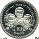 LESOTHO 10 MALOTI INTERNATIONAL YEAR OF CHILD FRONT KING BACK 1979 AG SILVER PROOF KM24 READ DESCRIPTION CAREFULLY !!! - Lesotho