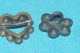 Delcampe - BROCHES  Anciennes BRILLANTS COEUR ETOILE BOUTON - Brooches