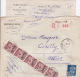 ALGERIE - 1946 - LETTRE RECOMMANDEE AVION Du COLONEL De La PLACE De MASCARA Avec IRIS Pour CERILLY (ALLIER) - Lettres & Documents
