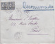 LEVANT - 1905 - LETTRE RECOMMANDEE De CONSTANTINOPLE (TURQUIE) Pour PARIS - MOUCHON - Storia Postale