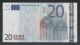 EURO - CIPRO - 2002 - BANCONOTA DA 20 EURO TRICHET SERIE G (G008I6) - CIRCOLATA-CIRCULATED - IN BUONE CONDIZIONI. - 20 Euro