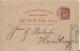 NORWAY 1892 – PRE-STAMPED POSTCARD OF 10 ORE - NOT ILLUSTRATED – ADDR TO HAMBURG- POSTM CHRISTIANIA NOV 7,1892   REPOS 1 - Ganzsachen