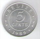 BELIZE 5 CENTS 1989 - Belize