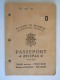 Belgïe Belgique Paspoort Passeport Reispas A Bayonne Juin 1940 Pour L´espagne Uitgereikt In Bayonne Voor Spanje WO2 - Documents Historiques