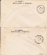 ST PIERRE ET MIQUELON - 1944 - RARE SERIE COMPLETE POSTE AERIENNE FRANCE LIBRE Sur 2 ENVELOPPES RECOMMANDEES Pour VAIRES - Storia Postale