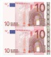 S ITALIA ITALY J008 ..  NOTE BANCONOTA DA 10 EURO  TRICHET RARISSIMA - 10 Euro