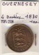 PIECE MONNAIE GUERNESEY  4 DOUBLES 1830 - Guernsey