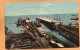 L And NRR Wharves Pensacola Fl 1912 Postcard - Pensacola