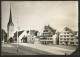 GAIS AR Dorfplatz Reformierte Kirche Terrassen-Café Scherrer Ca. 1960 - Gais