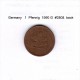 GERMANY    1  PFENNIG  1990 G  (KM # 105) - 1 Pfennig