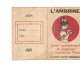 PUBLICITE L'AMBRINE CALENDRIER DE 1921 - Small : 1921-40