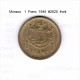 MONACO    1  FRANC  1945  (KM # 120a) - 1922-1949 Louis II.