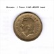 MONACO    1  FRANC  1945  (KM # 120a) - 1922-1949 Louis II.