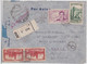 COTE D'IVOIRE - 1939 -  ENVELOPPE Par AVION RECOMMANDEE De ABIDJAN Avec CENSURE Pour PARIS - Brieven En Documenten