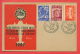 116273 / PLOVDIV 31.VIII / 14.IX. 1947  XI Sample Fair Messe Foire , ROSE GRAPES, TOBACCO AIRPLANE - Bulgaria Bulgarie - Lettres & Documents