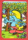 K73 / 1991 - DISNEY Cartoon The Smurfs - Calendar Calendrier Kalender -  Bulgaria Bulgarie Bulgarien Bulgarije - Tamaño Pequeño : 1991-00