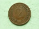 1924 J - 2 Rentenpfennig / KM 31 ( Uncleaned - For Grade, Please See Photo ) ! - 2 Rentenpfennig & 2 Reichspfennig