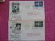 ONU UNO United Nations Lot 4 FDC 1951 1952 - Covers & Documents