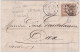 1881 - SAGE PERFIN / PERFORE S.T.L (BANQUE SOULA, De TRINCAUD-LA TOUR) Sur ENVELOPPE De BORDEAUX - Brieven En Documenten