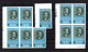 1967 Paix Peace, Thant, De Gaule, Johnson, Paul VI, Hussein, 10 X  563 N D (MI 639 / 642B), Cote 300 - Jordanie