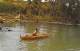 Afrique-ETHIOPIE Ethiopia Fisherman And His "Tanqua", A Reed Canoe At Lake Tana Source Of The Nile - Ethiopie