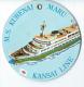 Japon/ Etiquette De Valise/ Croisiiére/Kansai Line / MS Kurenai Maru/ Japan / Années 1960-1970      JAP18 - Etiketten Van Hotels