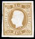 !										■■■■■ds■■ Portugal 1866 AF#21 (*) Curved Label Imperf 20 Réis CERTIFIED (4 Scans) (x0682) - Neufs