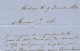 426/21 - Lettre Non Affranchie - Cachet De Distribution à Etoiles ROCLENGE 1861 Vers WOHLEN Suisse - Taxation 40 Rouge - Autres & Non Classés