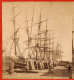 1870-80 Shipping Harbor Georgia USA Very Rare Genuine Photo-Stereo Entrance Jerome N Wilson Photographer Savannah GA - Anciennes (Av. 1900)