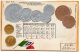 Italy Coins & Flag Patriotic 1900 Postcard - Monete (rappresentazioni)