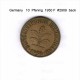 GERMANY    10  PFENNIG  1950 F  (KM # 108) - 10 Pfennig