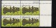 Lot Of 3 #1356, #1357 #1358 Plate # Blocks Of 4 Stamps, Marquette Explorer Daniel Boone Arkansas River Issues - Numéros De Planches