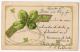 1906 New Year Wishes Art Nouveau Clover Vintage Original Postcard Cpa Ak (W3_2481) - Anno Nuovo