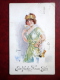 New Year Greeting Card - Champagne - WSSB - Nice Stamp - Circulated In 1921 In Estonia - Germany - Used - Usabal