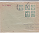 1947 ?? - ENVELOPPE "IMPRIME" De BARCELONA Pour MONTVILLE (USA) - BLOC De 4 - Storia Postale