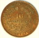 10 CENTIMES BRONZE CERES 1870 A PARIS TTB+ - Altri & Non Classificati