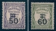 Timbres Taxe  1917-26  Lot 4 Timbres   Y&T N° 50-51-52-54 - Other & Unclassified