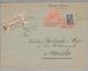 Uruguay 1925-08-24 Montevideo Luftpost-R-Brief Nach Florida USA - Uruguay