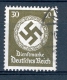 ALLEMAGNE SERVICE  REICH  ANNÉE 1934   N°  102  OBLI   DOS  CHARNIERES - Dienstzegels